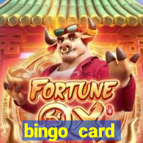 bingo card generator with pictures